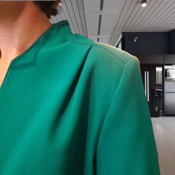 Pykettes Women's Career Blazer - Green - Vintage Made in USA - Size 16 - Picture 6 of 7